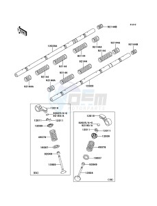 ZRX1200R ZR1200A6F FR GB XX (EU ME A(FRICA) drawing Valve(s)