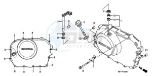 XL700V9 F / CMF drawing RIGHT CRANKCASE COVER