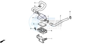 VT750C3 drawing SUB AIR CLEANER