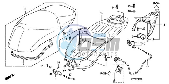 SEAT/LUGGAGE BOX