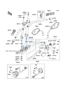 Z750R ABS ZR750PCF UF (UK FA) XX (EU ME A(FRICA) drawing Handlebar