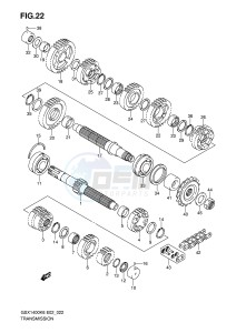 GSX1400 (E2) drawing TRANSMISSION