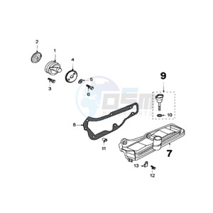 SAT 250 drawing OIL PUMP