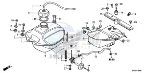 TRX250TMG TRX420 Europe Direct - (ED) drawing FUEL TANK