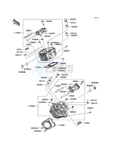 VN900 CLASSIC VN900BDF GB XX (EU ME A(FRICA) drawing Cylinder Head