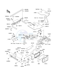 KVF 360 A [PRAIRIE 360 4X4] (A6F-A9F) A9F drawing FRAME FITTINGS