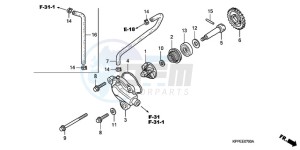 CBR125RWA Australia - (U / BLA) drawing WATER PUMP