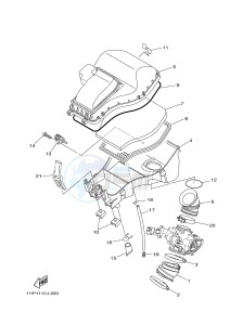 YFM550FWAD YFM5FGPD GRIZZLY 550 EPS (1HSE 1HSF) drawing INTAKE