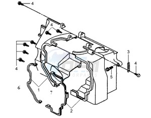 MIO 100 HU10W8-6 drawing SHROUD ASSY