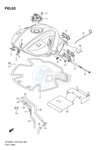 SFV650 (E3-E28) Gladius drawing FUEL TANK (SFV650AL1 E28)