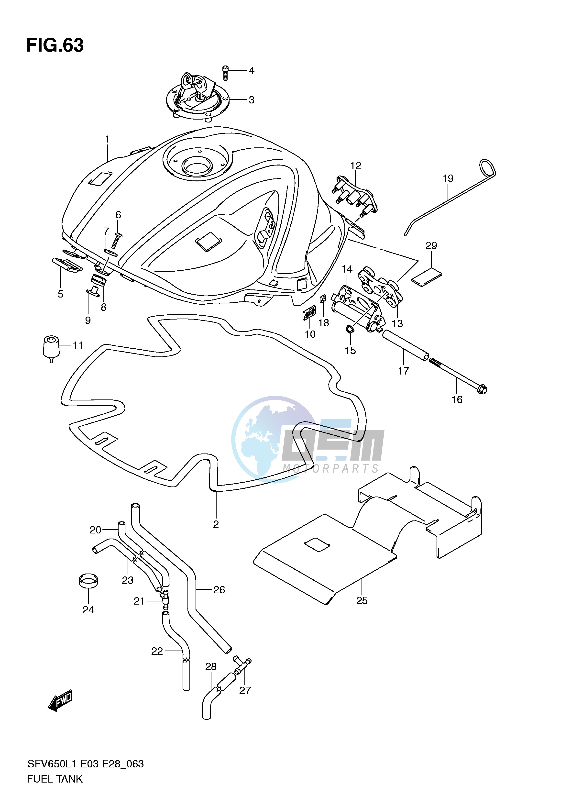 FUEL TANK (SFV650AL1 E28)