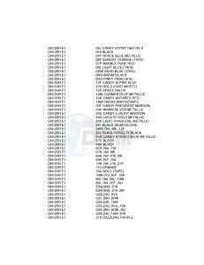 GN125 (E1) drawing * COLOR CHART *