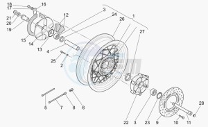 California 1100 EV PI Cat. Stone/Touring PI Cat drawing Rear wheel