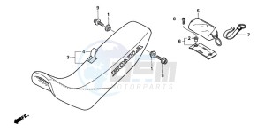 XR250R drawing SEAT