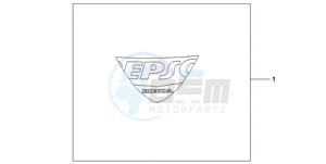 CBR1000RAA UK - (E / ABS MKH) drawing EPSO STICKER FIREBLADE WS