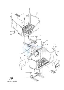 YFM700FWAD YFM700PSE GRIZZLY 700 EPS SPECIAL EDITION (2BGD 2BGE) drawing STAND & FOOTREST