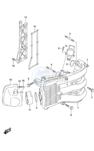 DF 40A drawing Intake Manifold/Silencer/Exhaust Cover