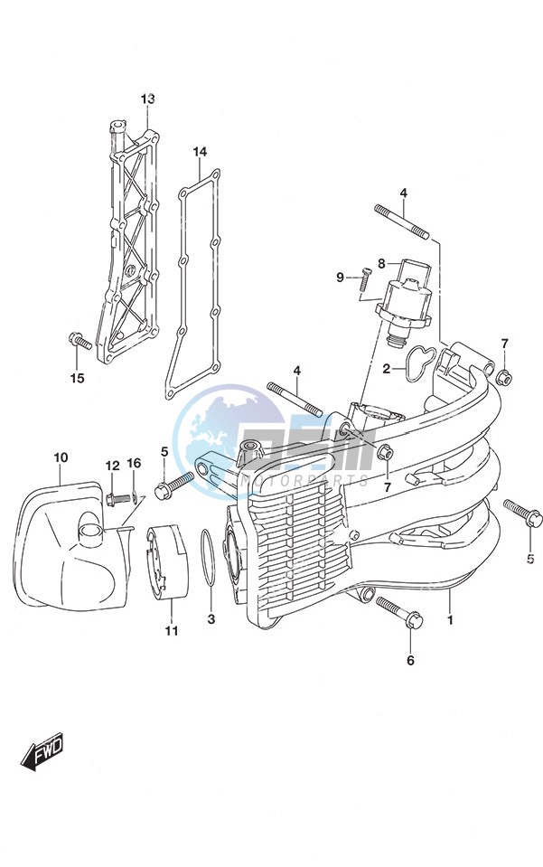 Intake Manifold/Silencer/Exhaust Cover