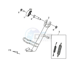 MAXSYM 400 EFI ABS drawing SIDE STAND