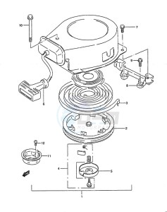 DT 4 drawing Recoil Starter