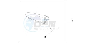 CBR900RR drawing SEAT COWL CANDY TAHITIAN BLUE METALLIC