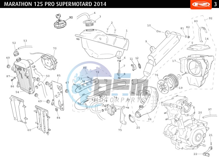 TANK-EXHAUST-ENGINE COMPLETE