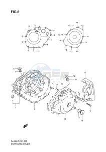 DL650 ABS V-STROM EU-UK drawing CRANKCASE COVER