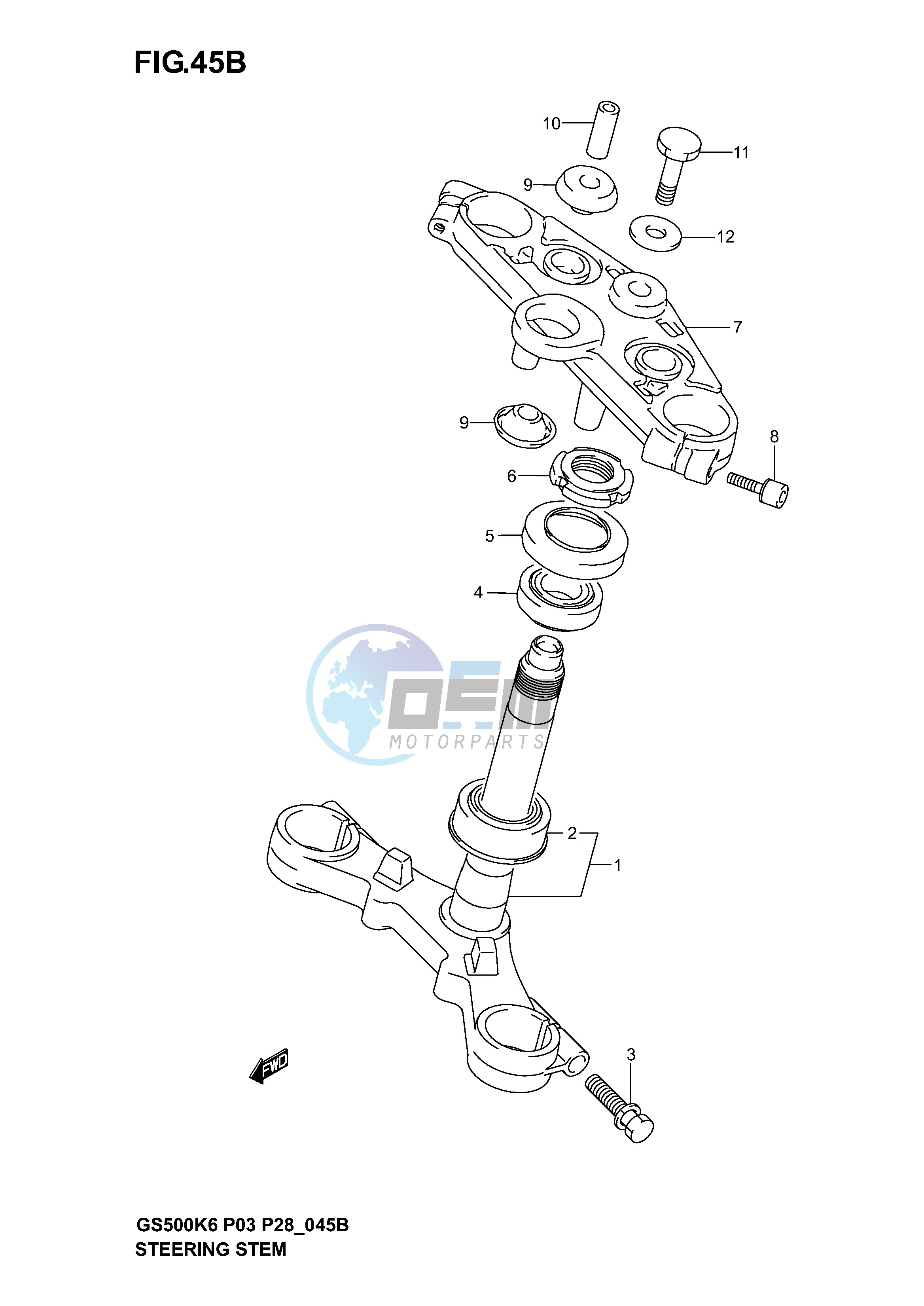 STEERING STEM (GS500FK4 K5 K6)