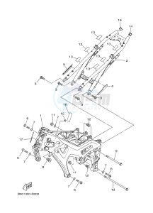 MTM850 MTM-850 XSR900 (B90W) drawing FRAME