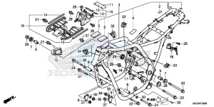 CB1100 UK - (E) drawing FRAME BODY