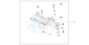 CBF600S drawing CARRIER BRACKET