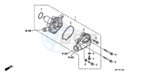 XL700V9 F / CMF drawing WATER PUMP