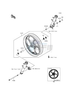 NINJA_250SL_ABS BX250BFF XX (EU ME A(FRICA) drawing Front Hub