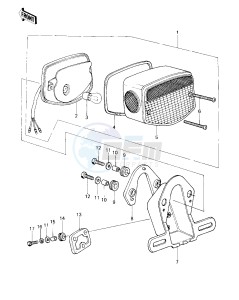 KZ 650 C [CUSTOM] (C1-C3) [CUSTOM] drawing TAILLIGHT