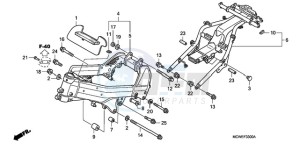 VFR800A9 Europe Direct - (ED / ABS MME) drawing FRAME BODY