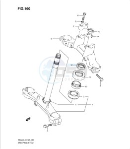 AN650 drawing STEERING STEM