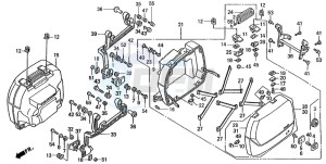 ST1100 drawing SADDLEBAG