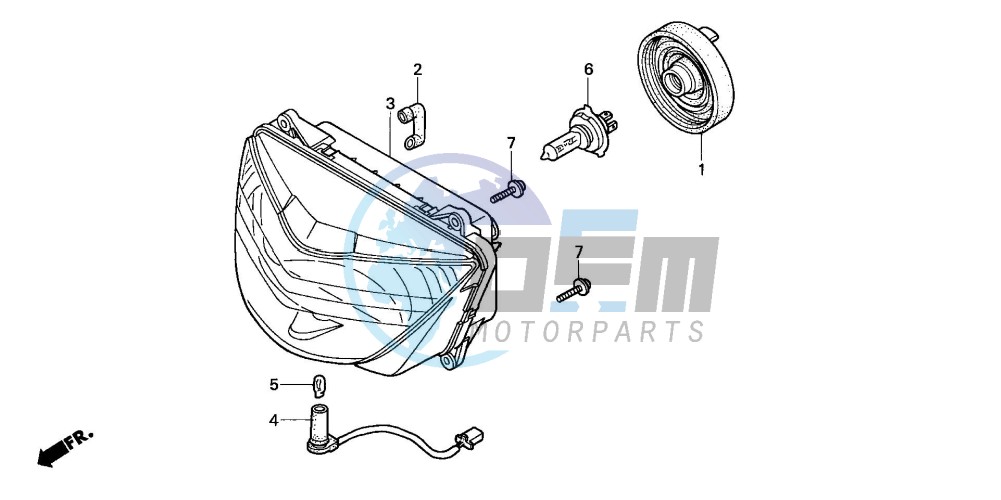 HEADLIGHT (CB600F22)