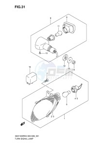 GSX1300R (E3-E28) Hayabusa drawing TURNSIGNAL LAMP (MODEL K4)