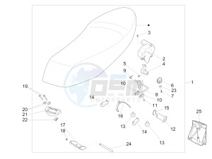 Liberty 100 4T (Vietnam) Vietnam drawing Saddle - seats