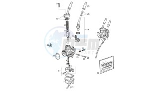 RCR 50 (CH, SC) drawing Carburettor