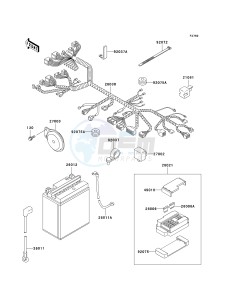 EN 500 C [VULCAN 500 LTD] (C6F-C9F) C8F drawing CHASSIS ELECTRICAL EQUIPMENT