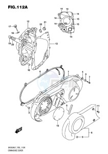 UH200 ABS BURGMAN EU drawing CRANKCASE COVER