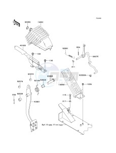 KAF 620 S [MULE 4010 TRANS4X4 HARDWOODS GREEN HD] (S9F-SAF) SAF drawing BRAKE PEDAL_THROTTLE LEVER