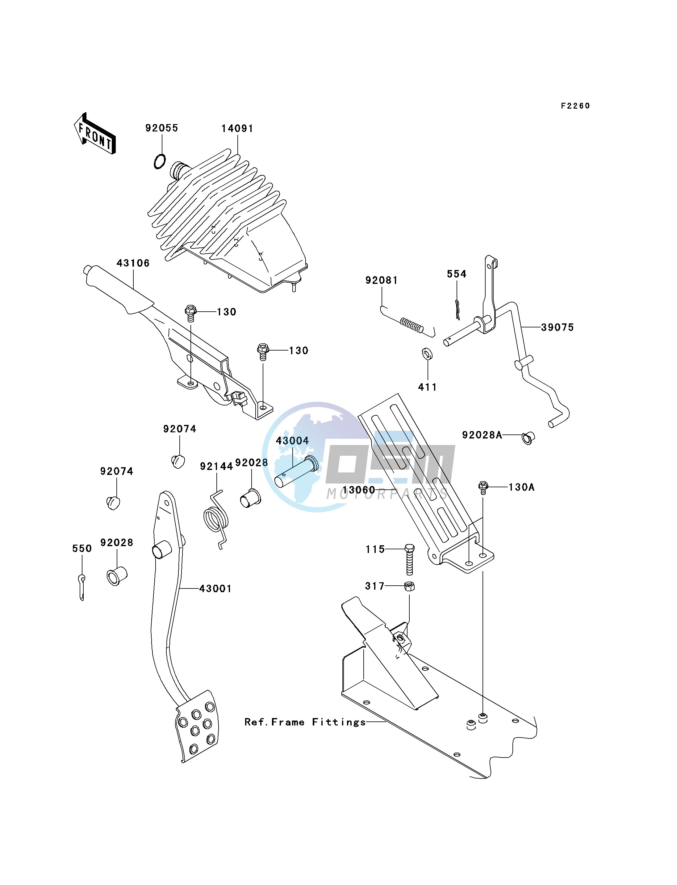 BRAKE PEDAL_THROTTLE LEVER