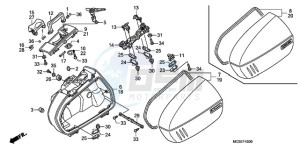 ST13009 UK - (E / MKH MME) drawing SADDLE BAG