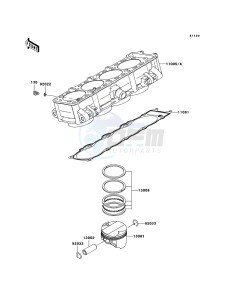 Z750 ZR750L8F GB XX (EU ME A(FRICA) drawing Cylinder/Piston(s)