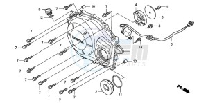 CBF1000S drawing RIGHT CRANKCASE COVER