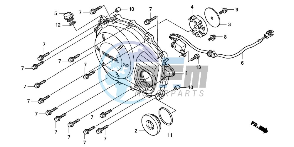 RIGHT CRANKCASE COVER