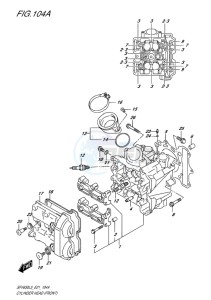 SFV 650 GLADIUS EU drawing CYLINDER HEAD (FRONT)